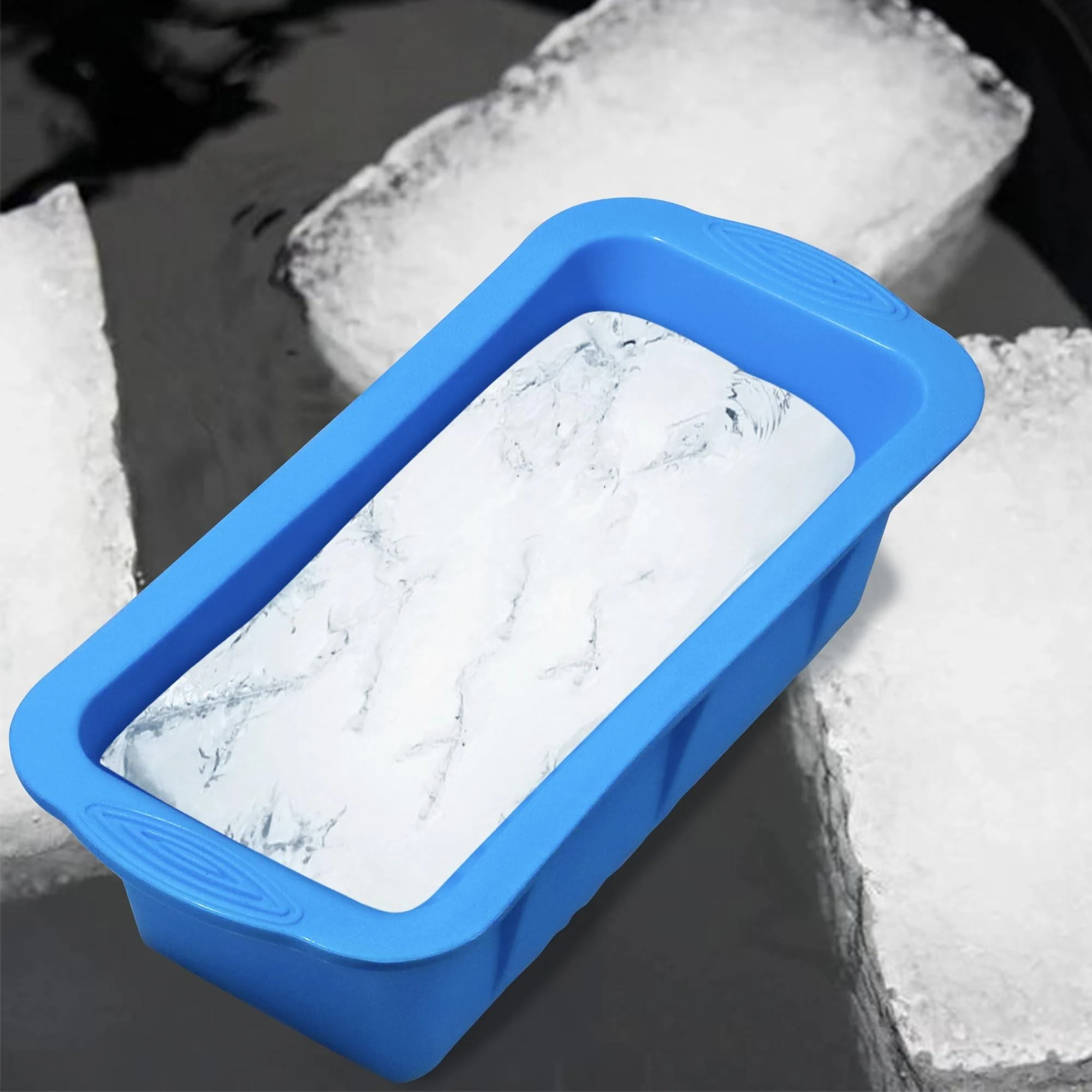 2-Pack Large Silicone Frozen Dessert & Ice Block Mold