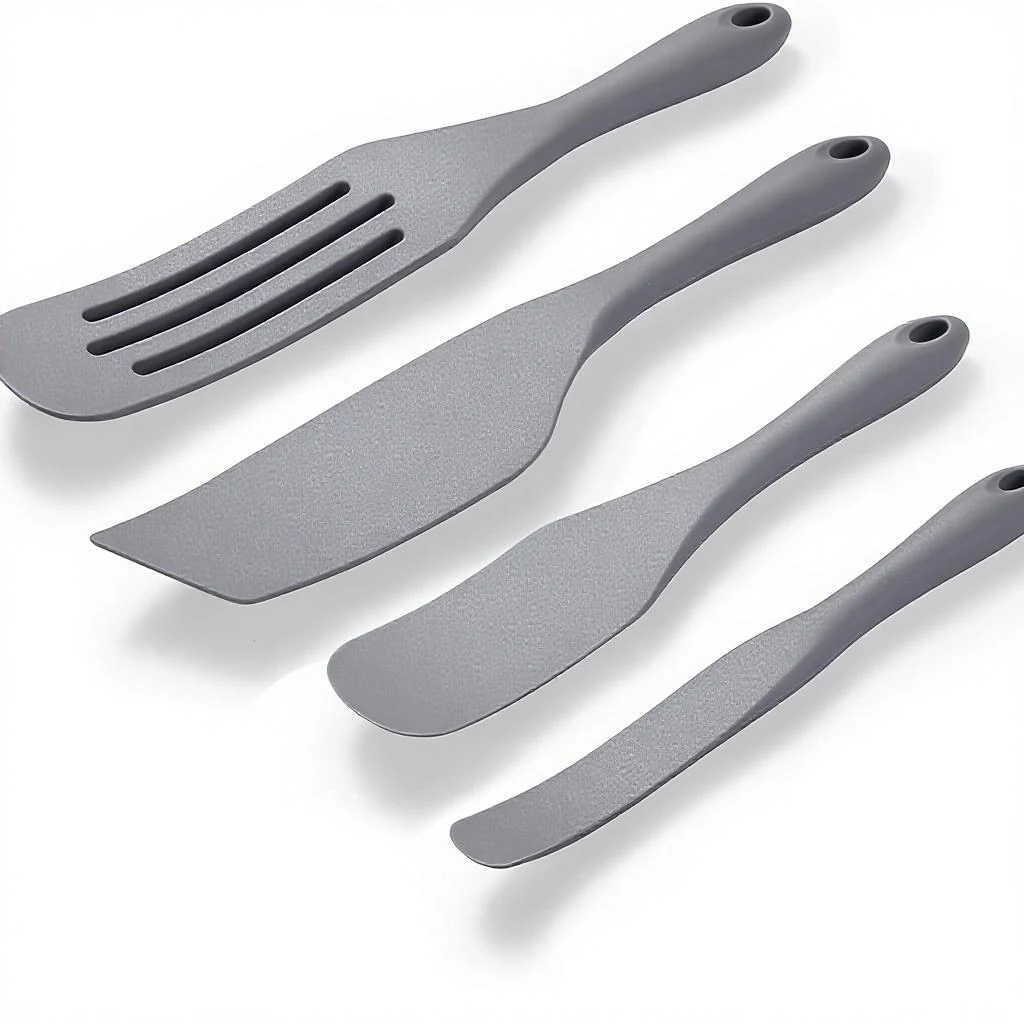 4-Piece Silicone Baking Spatula Set