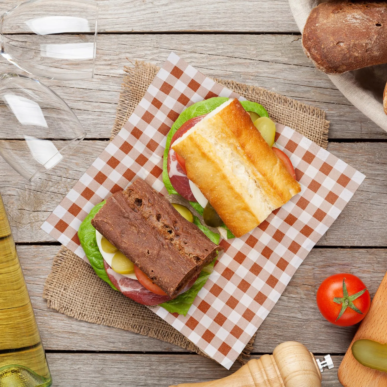 Checkered Greaseproof Snack Paper BWL-BPL-004 thumbnail 5