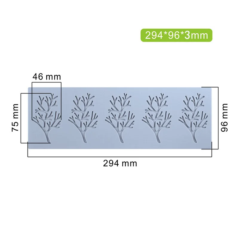 Coral and Branch Silicone Lace Mat LFM-495 Series