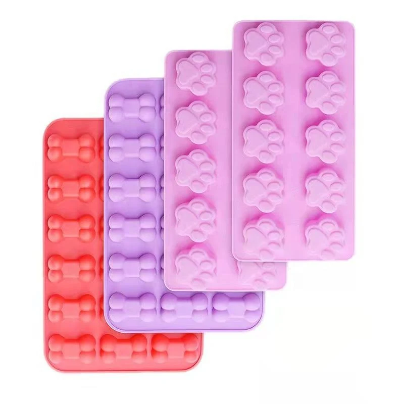 Dog Paw and Bone Silicone Chocolate Mold