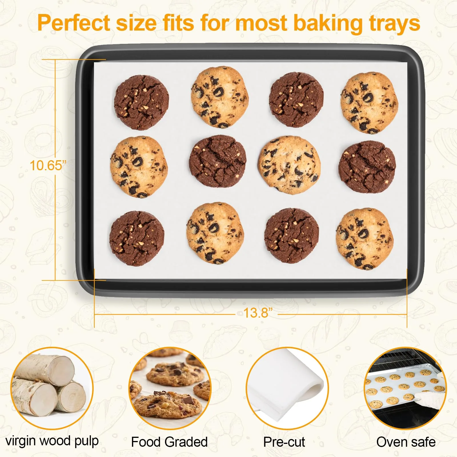 Rectangular Silicone-Coated Parchment Paper BWL-BPL-010 thumbnail 2