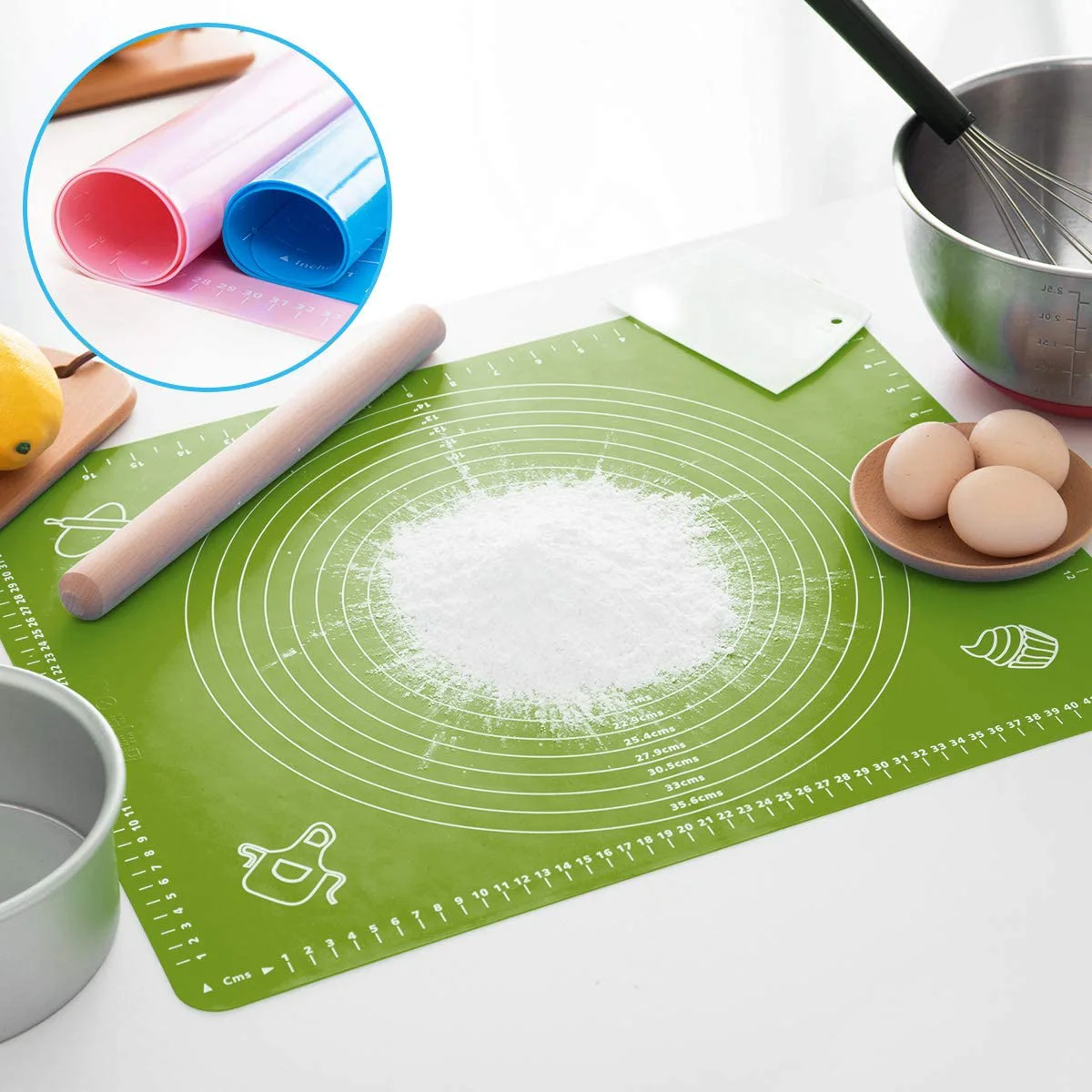 Food-Grade Silicone Pastry Mat BWL-BML-012 thumbnail 3
